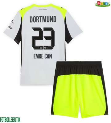 Borussia Dortmund Emre Can #23 Bortaställ Barn 2025-26 Kortärmad (+ Korta byxor)